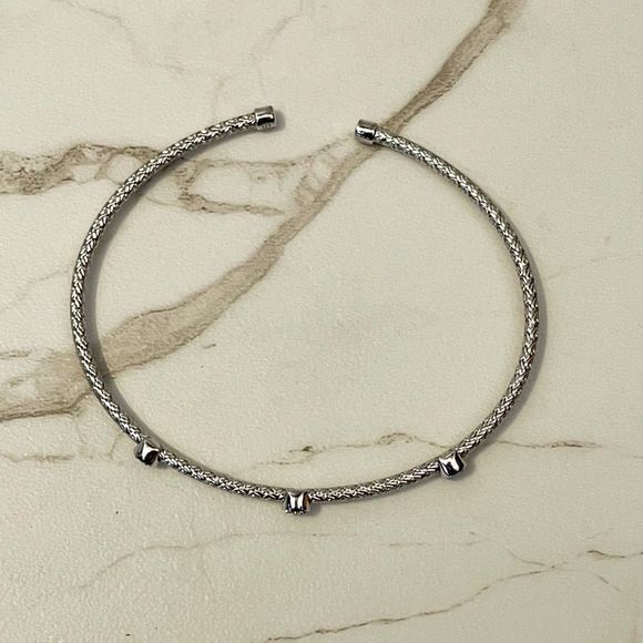 Charles Garnier Paris Darsi Crystal Cuff Bangle Bracelet - Picture 5 of 8